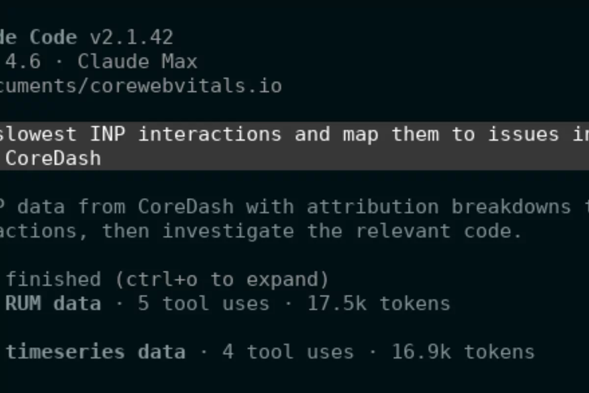 Core Web Vitals Core/Dash MCP Server