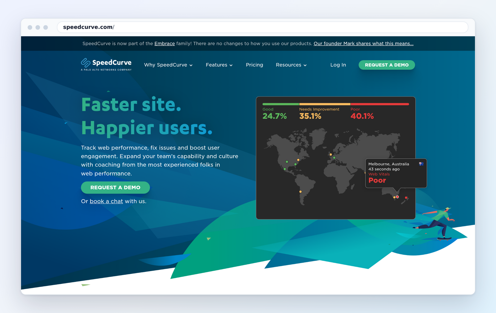 The speedcurve.com homepage, October 2026